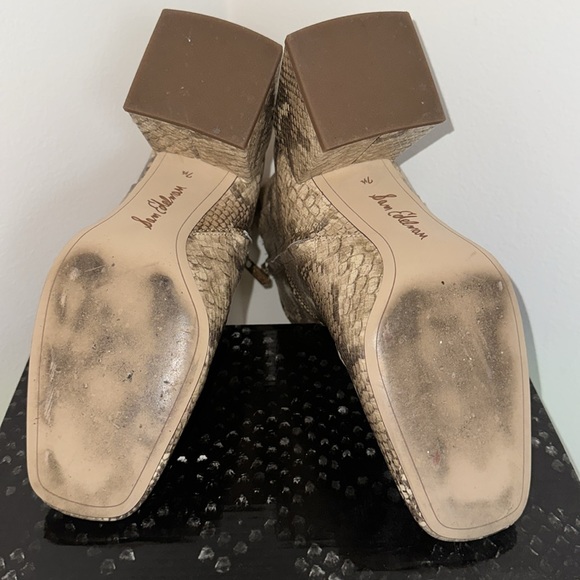 Sam Edelman Daruby Snakeprint Booties Size 7.5 - Picture 8 of 11